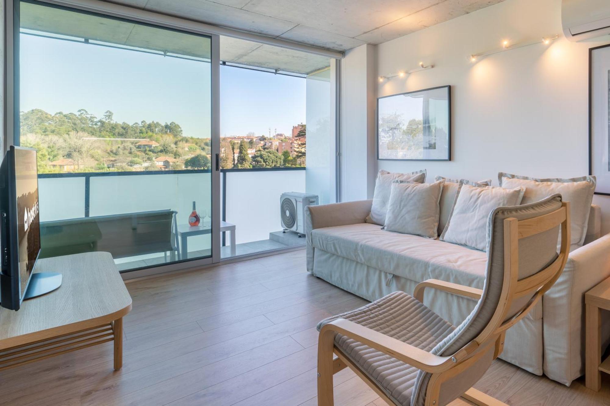 Host Wise - Luxurious Impressive Apartment - Balcony And Pool فيلا نوفا دي غايا الغرفة الصورة
